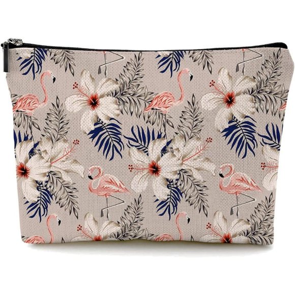 Women's High Quality Beautiful Canvas Waterproof Zipper Makeup Bag For Cosmetic - Picture 1 of 6
